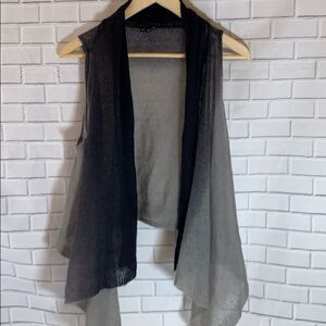 Theory Loose Knit Mohair Blend Asymmetrical Vest